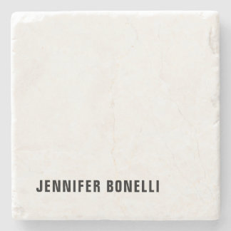 Professional minimalist modern trendy name stone coaster