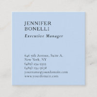 Professional minimalist modern trendy pale blue