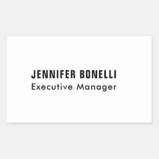 Professional minimalist modern trendy rectangular sticker