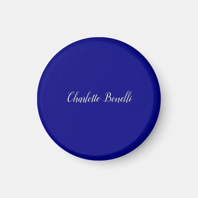 Professional Minimalist Navy Blue Magnet (Front)