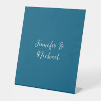 Professional minimalist ocean blue calligraphy