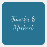 Professional minimalist ocean blue calligraphy