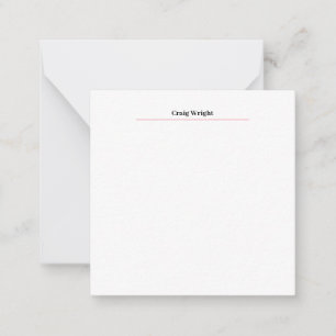 Professional Minimalist Plain Classic Personalised Card