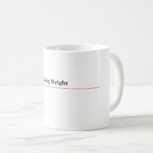 Professional Minimalist Plain Classic Personalized Coffee Mug