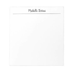 Professional Minimalist Plain Classical Script Notepad