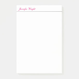 Professional minimalist plain elegant calligraphy post-it notes