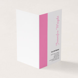 Professional minimalist plain elegant pearl business card