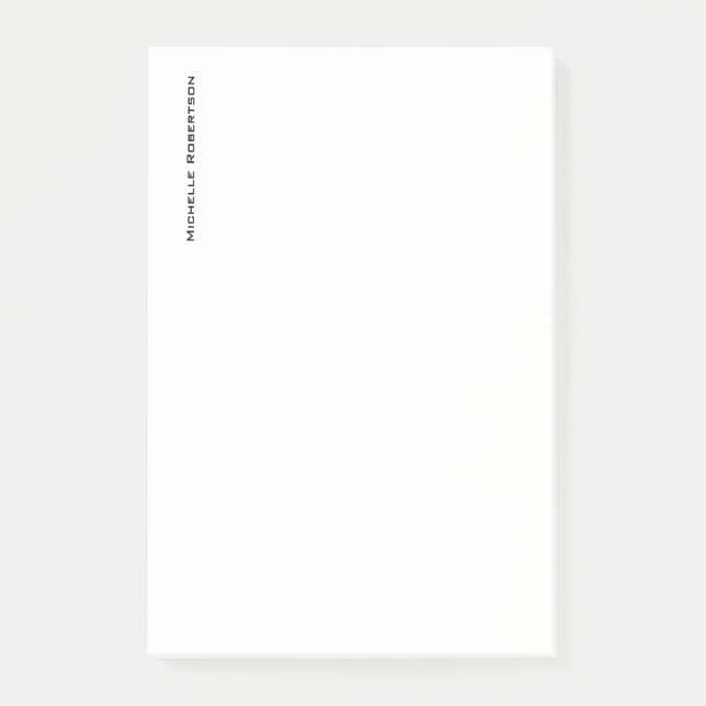 Professional Minimalist Plain Modern Post-it Notes (Front)