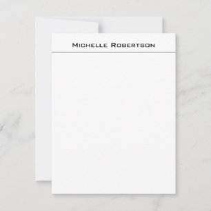 Professional Minimalist Plain Simple Modern Card