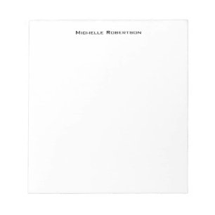 Professional Minimalist Plain Simple Modern Notepad