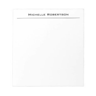 Professional Minimalist Plain Simple Modern Notepad