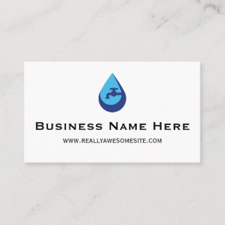 Professional Minimalist Plumber Business Card