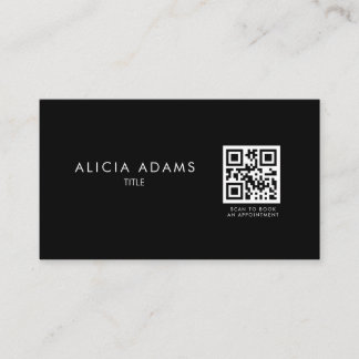 Professional Minimalist QR Code Business Card
