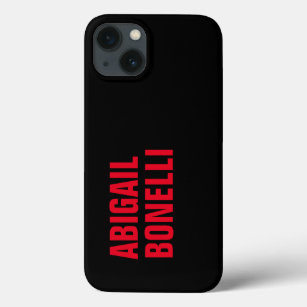 Professional minimalist red black modern Case-Mate iPhone case
