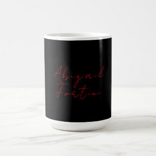 Professional minimalist red black modern coffee mug