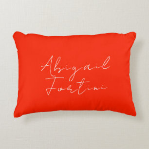 Professional minimalist red white modern decorative cushion