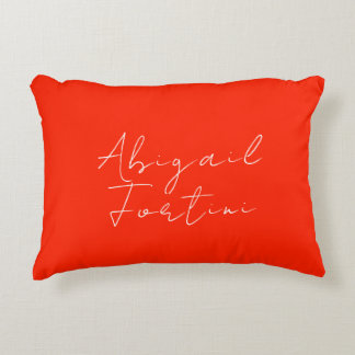 Professional minimalist red white modern decorative cushion