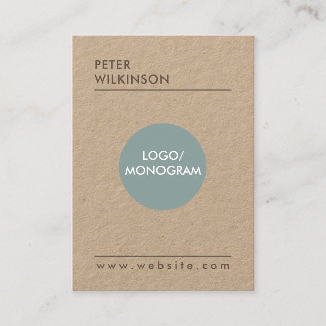 Professional minimalist style business card (Front)
