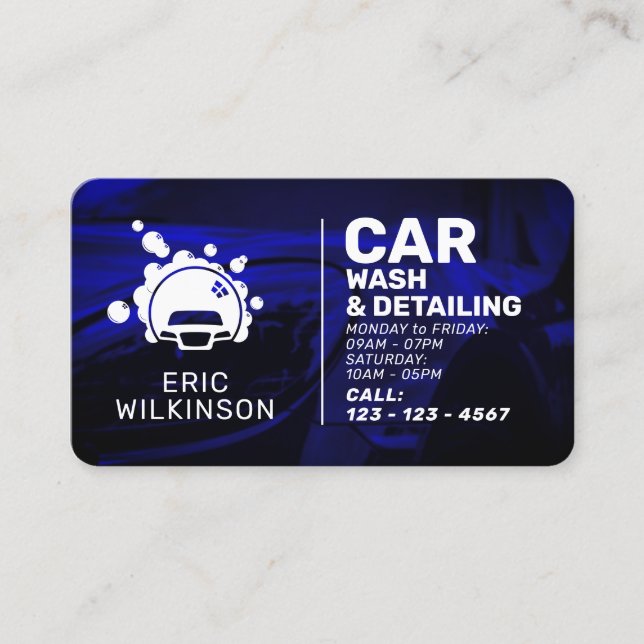 Professional minimalist with logo  business card (Front)