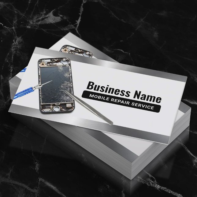 Professional Mobile Phone Repair Service Business Card (Creator Uploaded)