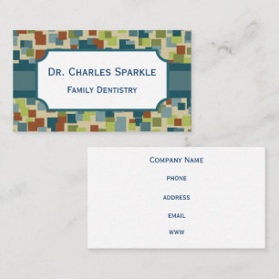 Professional Mod Mosaic Business Cards