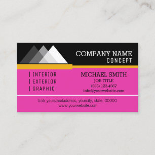 Professional Modern Black and Frostbite Business Card