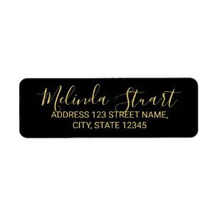 Professional Modern Black and Gold