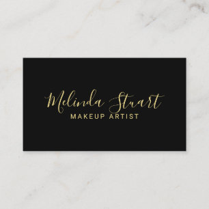 Professional Modern Black and Gold Business Card
