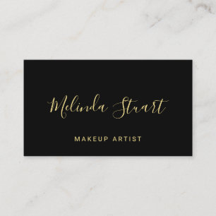 Professional Modern Black and Gold Business Card