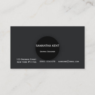 Professional Modern black and grey Business Card