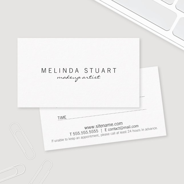Professional Modern Black and White Appointment (Creator Uploaded)