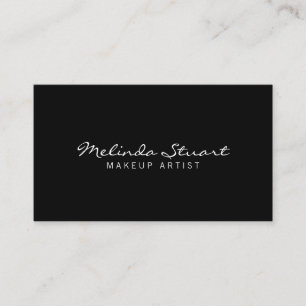 Professional Modern Black and White Appointment Card