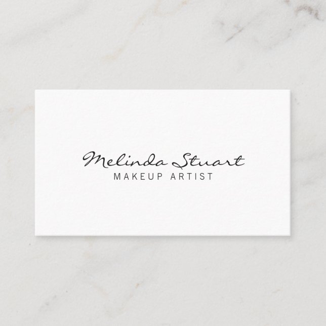 Professional Modern Black and White Appointment Card (Front)