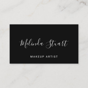 Professional Modern Black and White Business Card