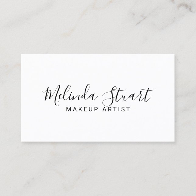 Professional Modern Black and White Business Card (Front)