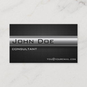 Professional Modern Black Carbon Fibre Business Card