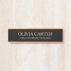 Professional Modern Black Gold Office Name Title