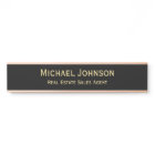 Professional Modern Black Gold Office Name Title
