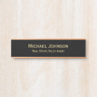 Professional Modern Black Gold Office Name Title