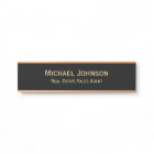 Professional Modern Black Gold Office Name Title