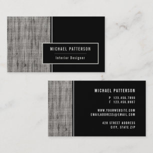 Professional Modern Black Textured Stylish Business Card