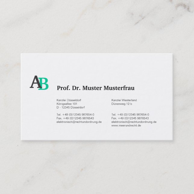 professional modern business card (Front)