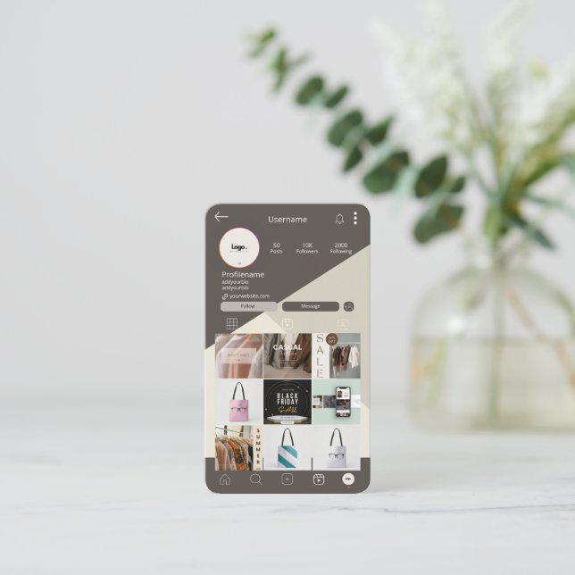 Professional Modern Business Cards | Custom Design (Standing Front)