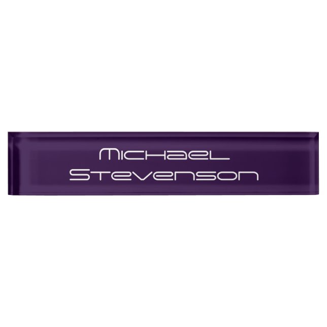 Professional Modern Business Desk Nameplate (Front)