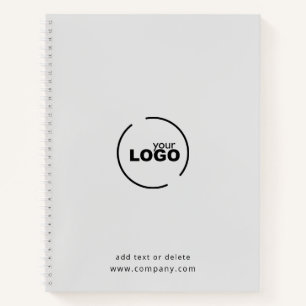 Professional Modern Business Logo Grey Notebook