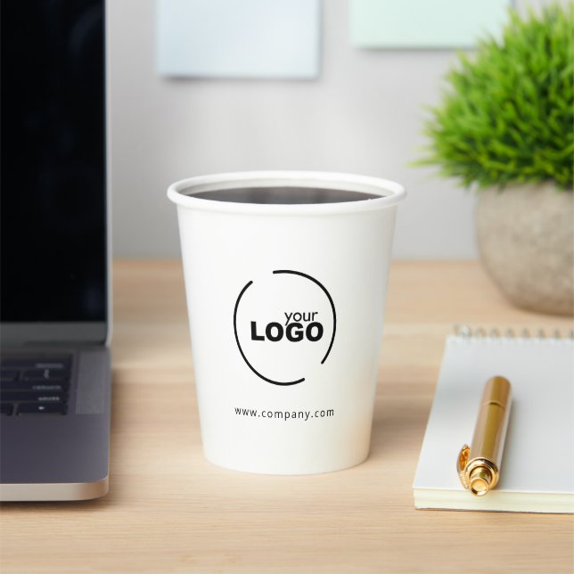Professional Modern Business Logo Paper Cups (Insitu)