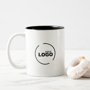 Professional Modern Business Logo Two-Tone Coffee Mug
