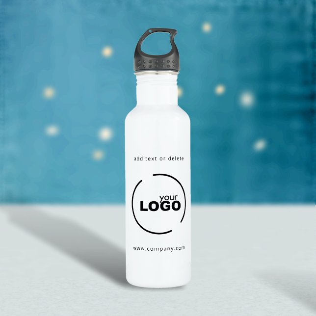 Professional Modern Business Logo White 710 Ml Water Bottle (Creator Uploaded)