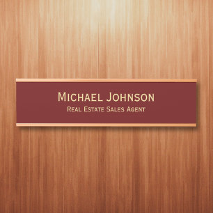 Professional Modern Business Office Name Title Door Sign