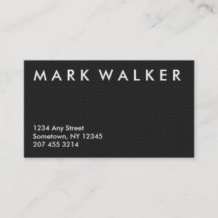 Professional Modern carbon fibre business card